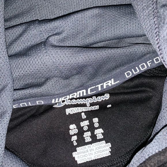 Black Champion Hoodie size L - Picture 2 of 5